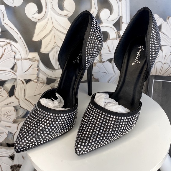 Qupid Women's Rhinestone Dress Pump! BRAND NEW IN BOX, SAME DAY SHIPPING! - Picture 3 of 16
